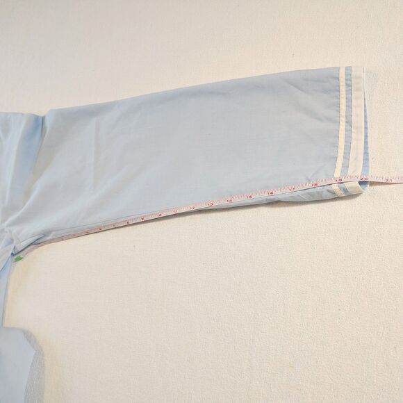 Vtg Asian Plum Blossoms Blue Chinese Embroidered 2 Piece Outfit Set Sz 10 - Picture 8 of 8